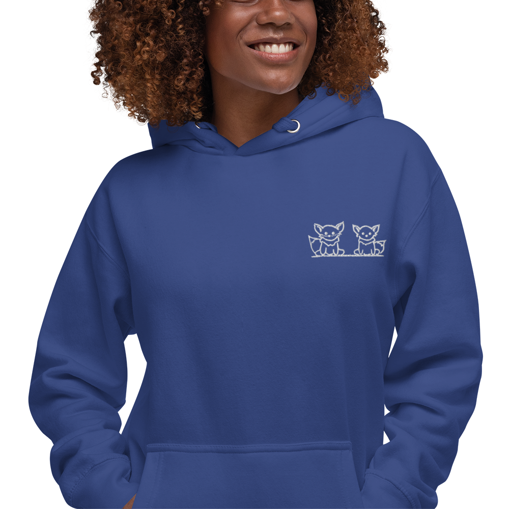 Blue 2025 fox hoodie